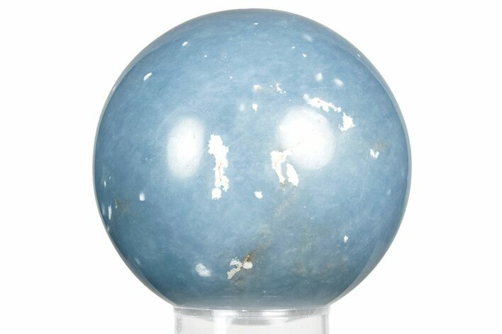 Polished Angelite (Blue Anhydrite) Sphere #359843